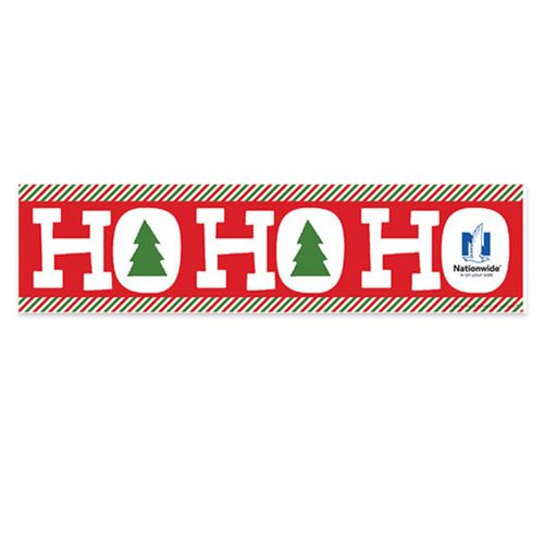 Personalized Ho Ho Ho's Merry Christmas 5 Ft. Banner