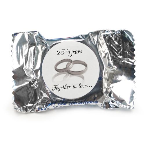 Anniversary Personalized York Peppermint Patties Gilded Golden Rings 50th
