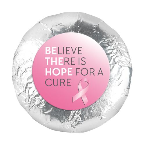 Personalized 1.25" Stickers - Breast Cancer Awareness Be the Hope (48 Stickers)