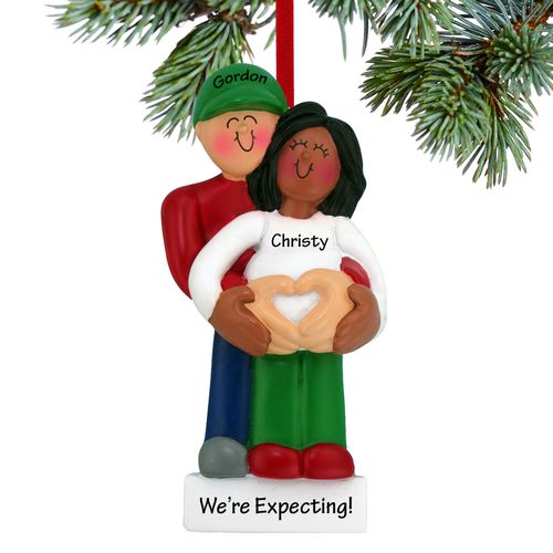 Personalized Pregnancy Couple with Heart