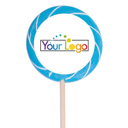 Personalized Add Your Logo 3" Large Swirly Pop (12 Pack)