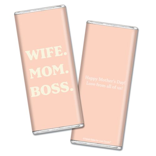 Personalized Mother's Day Wife Mom Boss Chocolate Bar