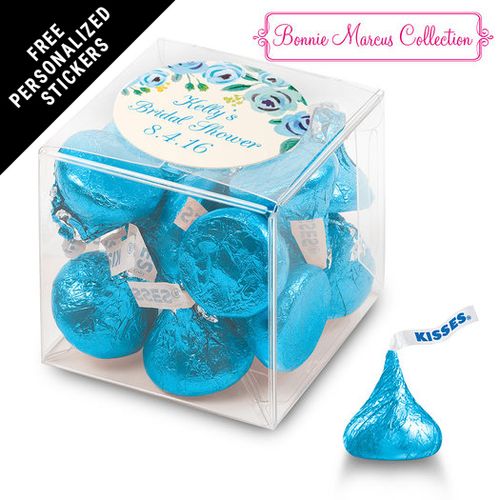 Bonnie Marcus Collection Personalized Box - Bridal Shower Here's Something Blue Personalized (25 Pack)