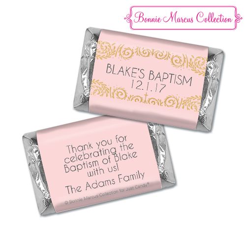 Personalized Bonnie Marcus Scroll Baptism Hershey's Miniatures