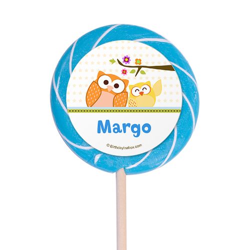 Woodland Baby Personalized 3" Lollipops (12 Pack)