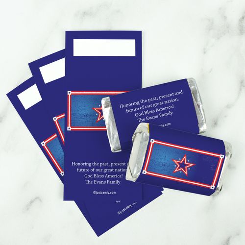 Patriotic Stars Personalized Miniature Wrappers