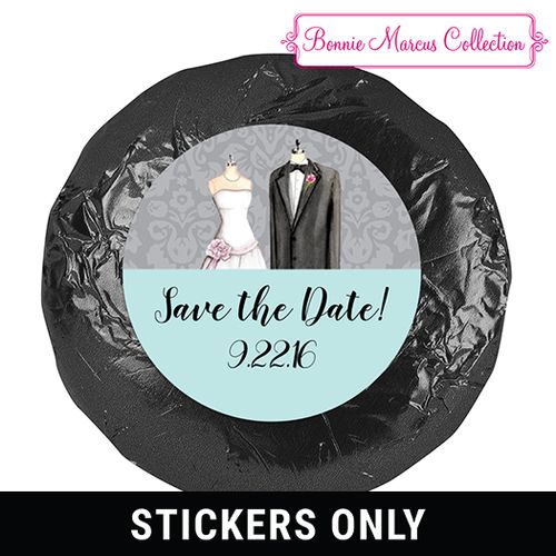 Forever Together Save the Date Favor 1.25in Stickers