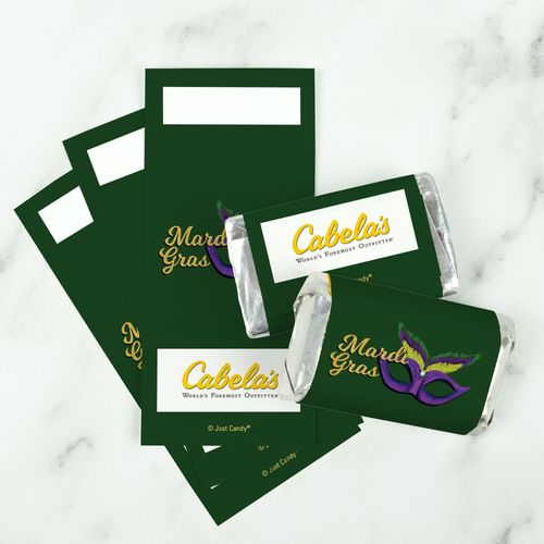 Personalized Mini Wrappers Only - Mardi Gras Add Your Logo