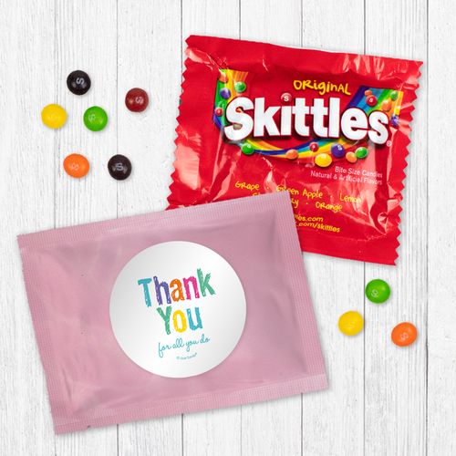 Personalized Bonnie Marcus Colorful Thank You - Skittles