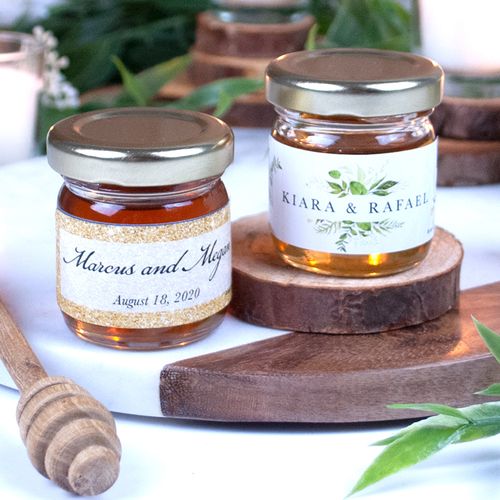 Personalized Wedding Sweet Clover Honey Jar