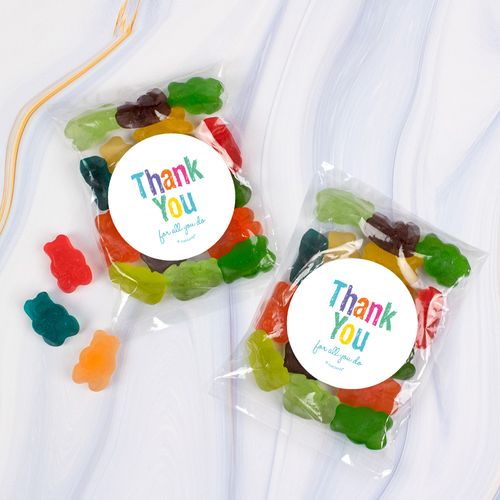 Employee Appreciation Gifts Thank You Care Package Personalized Candy Gift  Box