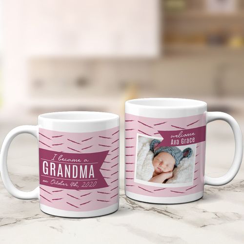 Personalized I Became a Grandma 11oz Mug Empty