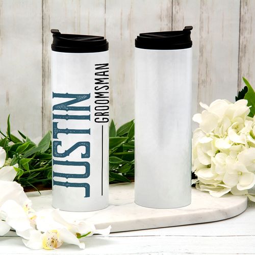 Personalized Groomsman Stainless Steel Thermal Tumbler (16oz)