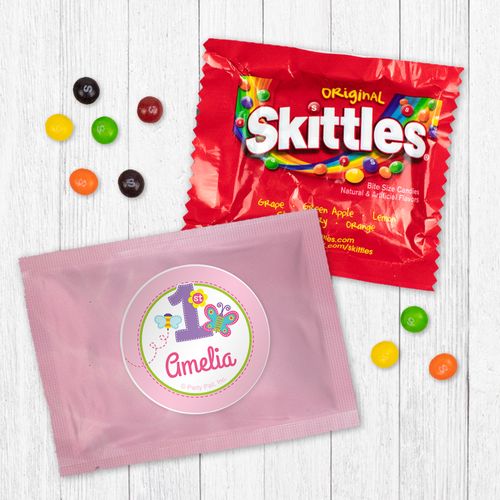 Personalized First Birthday Butterfly - Skittles