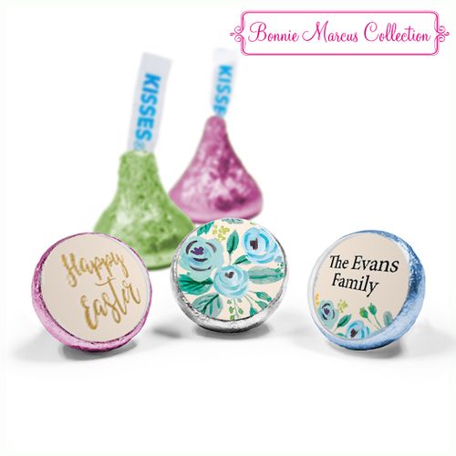 Bonnie Marcus Collection Easter Blue Flowers Hershey's Kisses