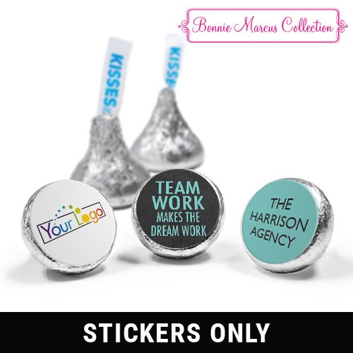 Personalized Bonnie Marcus Collection Teamwork Word Cloud 3/4" Sticker (108 Stickers)