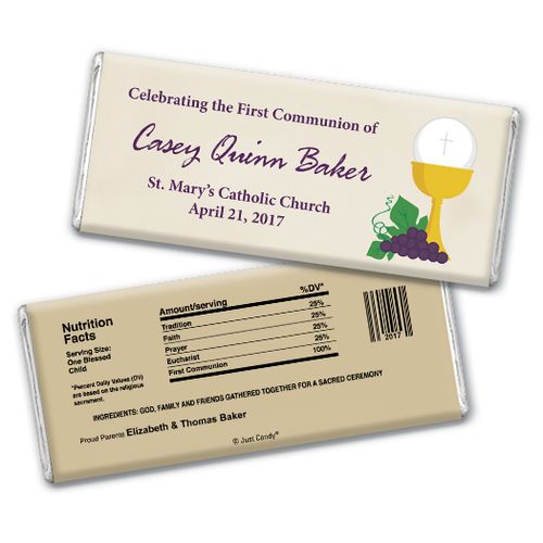 Peace Be With You Personalized Candy Bar - Wrapper Only