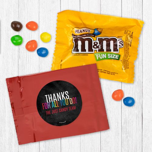 Personalized Business Colorful Thanks - Peanut M&Ms