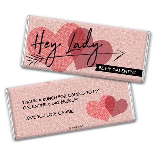 Personalized Valentine's Day Be My Galentine Hershey's Chocolate Bar & Wrapper
