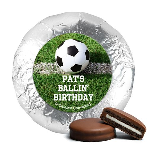 Personalized Birthday Soccer Balls Milk Chocolate Covered Oreos
