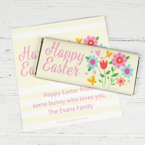Bonnie Marcus Collection Easter Spring Flowers Chocolate Bar Wrappers