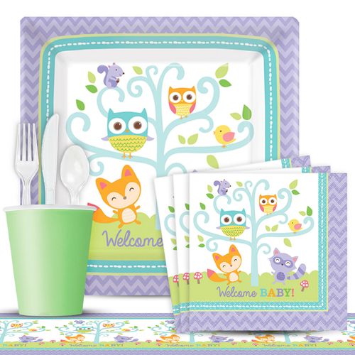 Woodland Welcome Deluxe Party Kit Serves 8