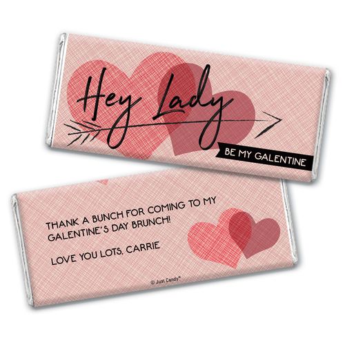 Personalized Valentine's Day Be My Galentine Chocolate Bar Wrappers Only
