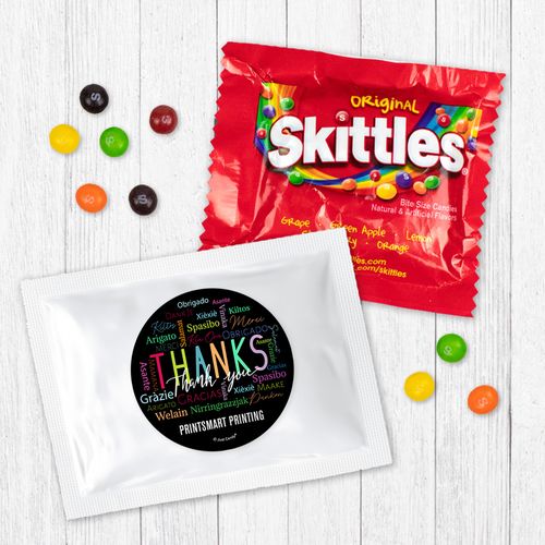 Personalized Business Thanks Languages - Skittles