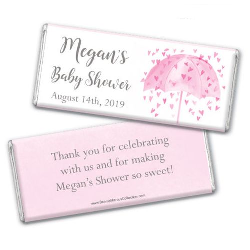 Personalized Bonnie Marcus Baby Shower Heart Shower Chocolate Bar