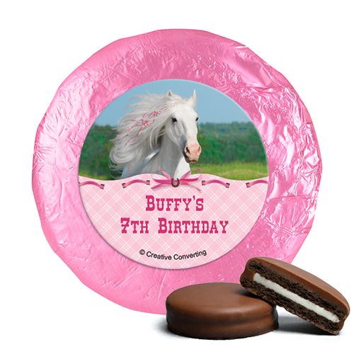 Personalized Birthday Horse Milk Chocolate Covered Oreos