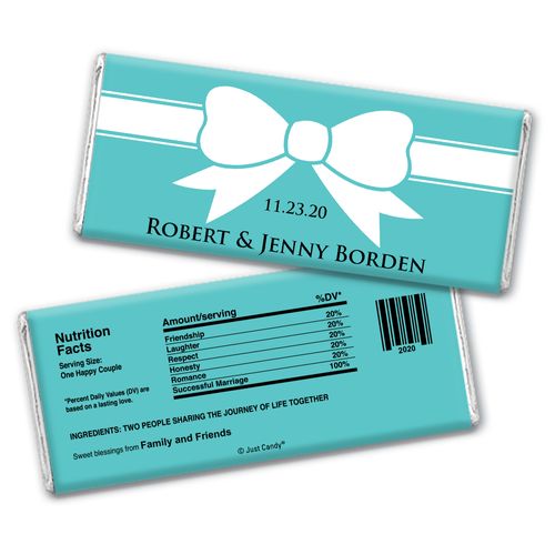 Garters and Bows Personalized Candy Bar - Wrapper Only