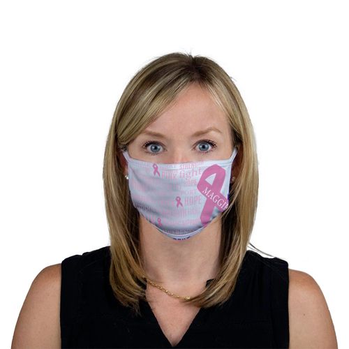 Personalized Face Mask - Breast Cancer Pink Fight
