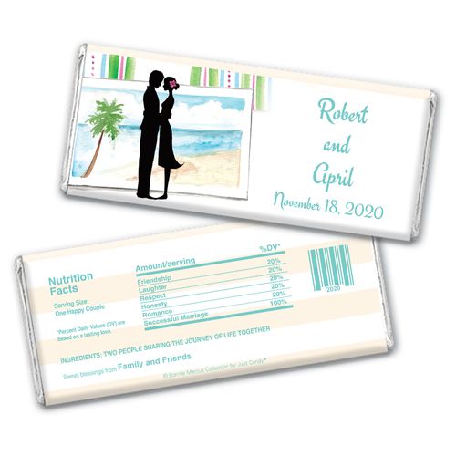 Tropical I Do Personalized Candy Bar - Wrapper Only