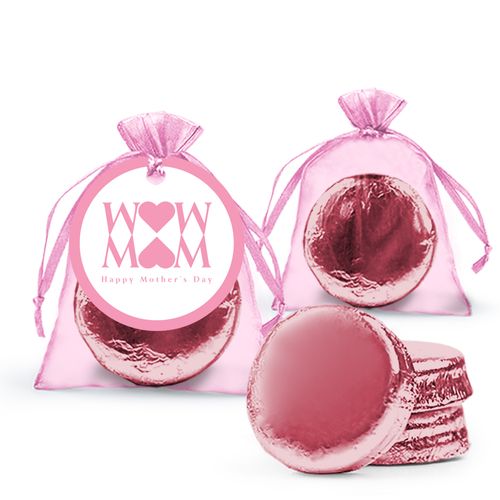 Mother's Day Heart Milk Chocolate Covered Oreo in Organza Bags with Gift Tag