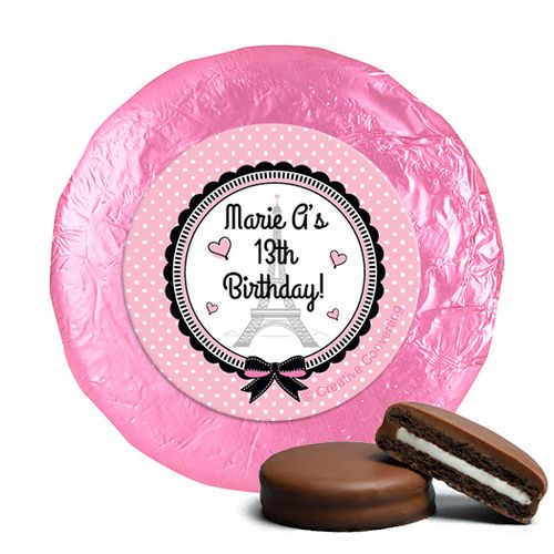 Personalized Birthday Poodle Milk Chocolate Covered Oreos