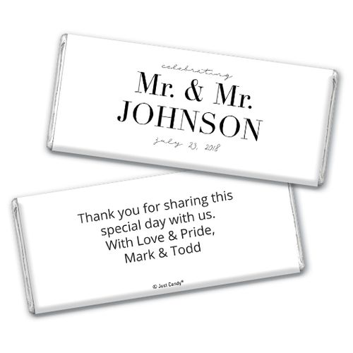 Personalized Chocolate Bar & Wrapper - Gay Wedding To Have & to Hold