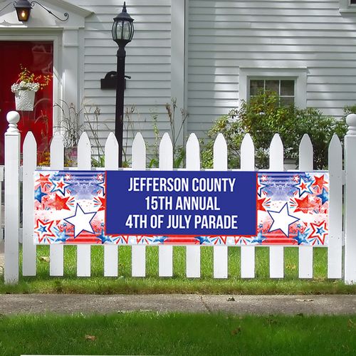 Personalized Patriotic 5 Ft. Banner