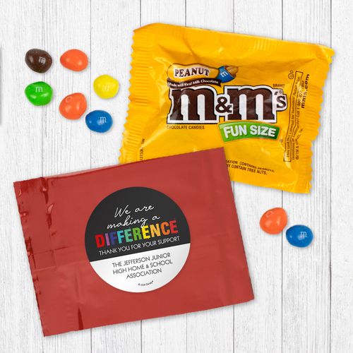 Personalized Teamwork Making a Difference - Peanut M&Ms