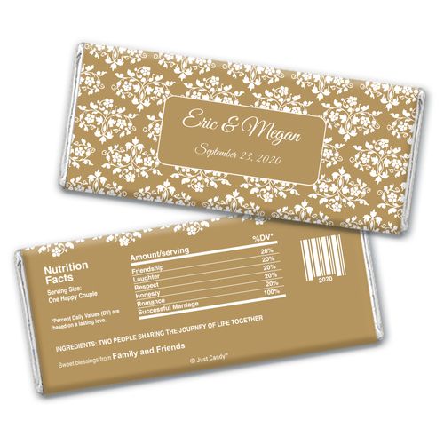 Formal Affair Personalized Candy Bar - Wrapper Only