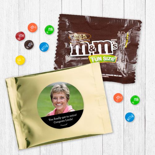 Personalized Retirement Color Block - Milk Chocolate M&Ms