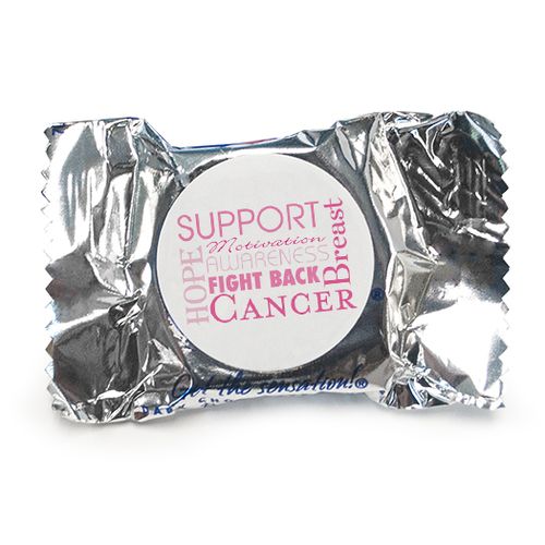 Personalized York Peppermint Patties- Breast Cancer Awareness Strength in Words