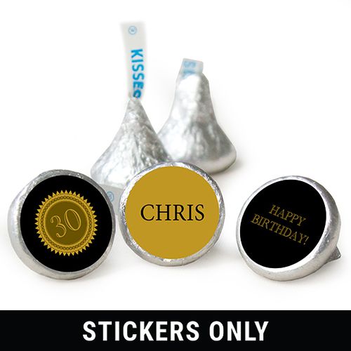 Personalized Milestones 30th Birthday 3/4" Stickers (108 Stickers)