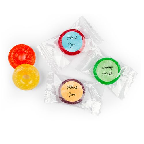 Elite Personalized Thank You LIFE SAVERS 5 Flavor Hard Candy Assembled
