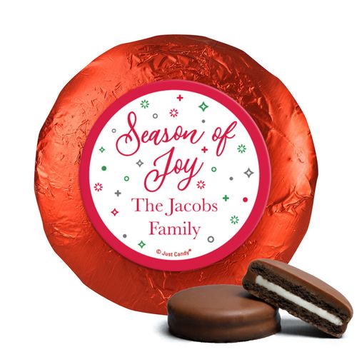 Personalized Christmas Season of Joy Chocolate Covered Oreos