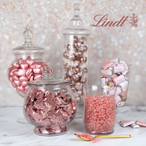 Rose Gold Happy Birthday Deluxe Candy Buffet