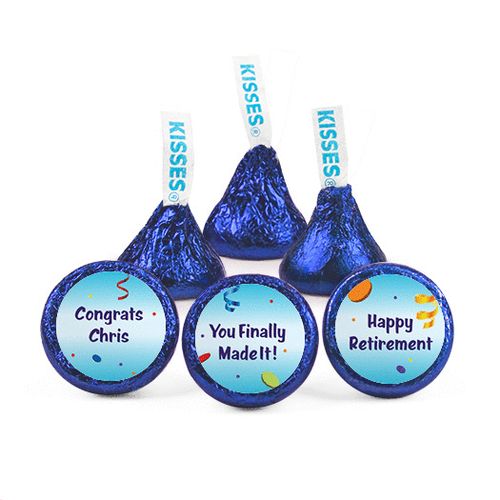 Personalized Retirement All Fun Hershey's Kisses