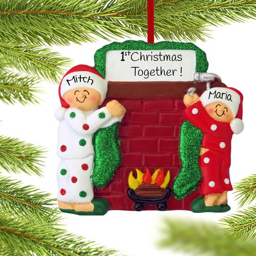 Personalized Hanging Stockings Couple