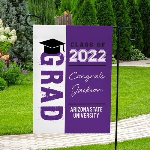 Personalized Graduation Congrats Grad - Garden Flag