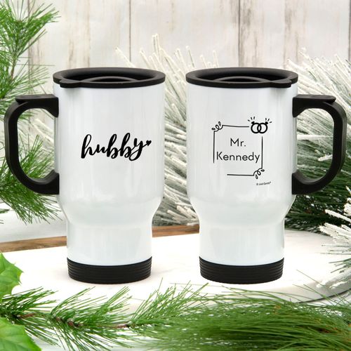 Personalized Hubby Stainless Steel Travel Mug (14oz)