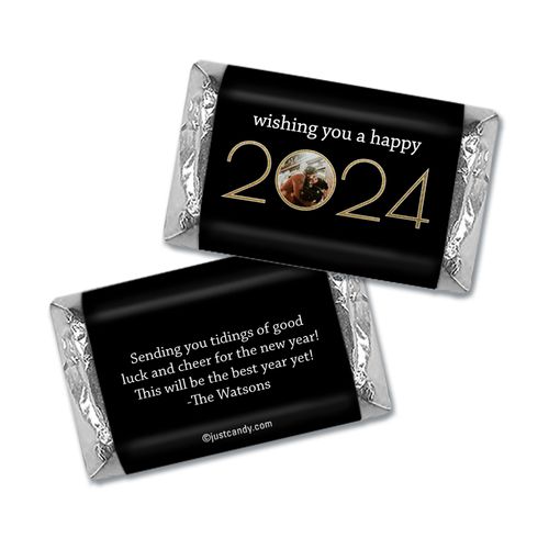 Personalized Hershey's Miniatures - New Year's Eve Glitter Photo